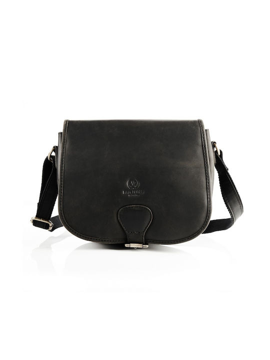 Paolo Peruzzi Leather Women's Bag Shoulder Black