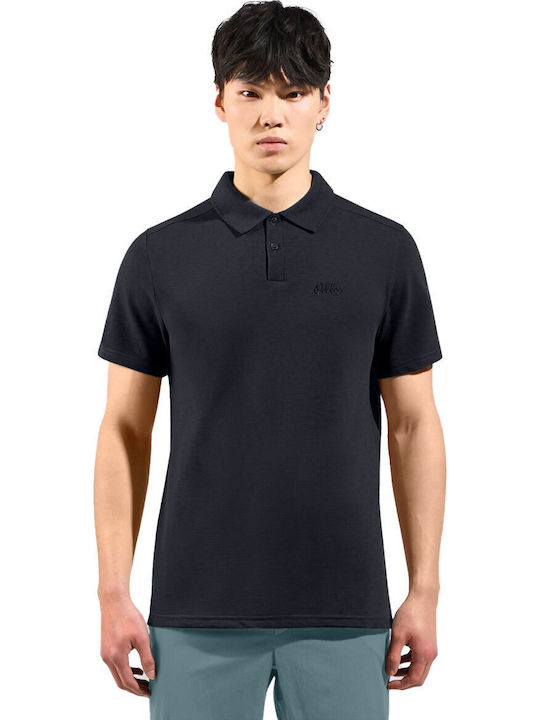Odlo Essentials Polo Μπλούζα Κοντομάνικη Μαύρη