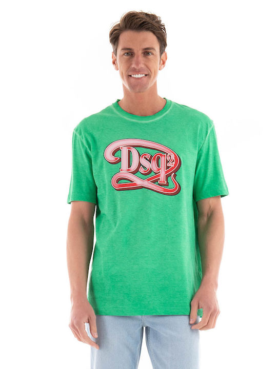 Dsquared2 Ανδρικό T-shirt Κοντομάνικο Green