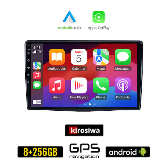 Auto-Audiosystem für Fiat 500L 2012+ (Bluetooth/USB/AUX/WiFi/GPS/Apple-Carplay/Android-Auto) mit Touchscreen 10"