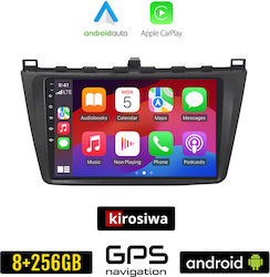 Kirosiwa Sistem Audio Auto pentru Mazda 6 2008+ (Bluetooth/USB/AUX/WiFi/GPS/Apple-Carplay/Android-Auto) cu Ecran Tactil 9"