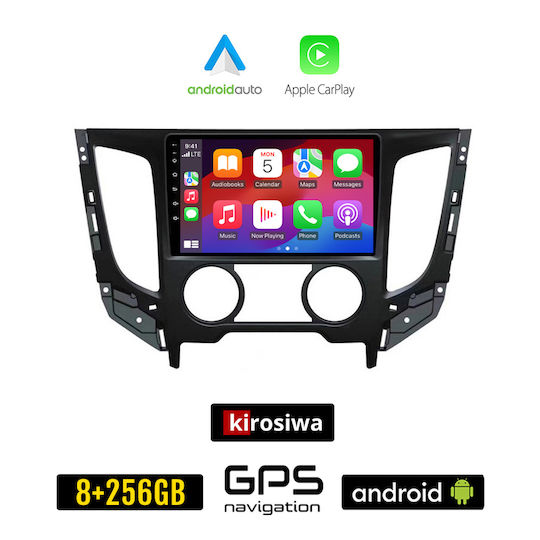 Kirosiwa Car Audio System for Fiat Fullback 2016+ with A/C (Bluetooth/USB/AUX/WiFi/GPS/Apple-Carplay/Android-Auto) with Touch Screen 9"