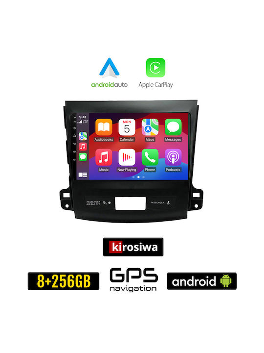Kirosiwa Car Audio System for Peugeot 4007 2006-2012 (Bluetooth/USB/AUX/WiFi/GPS/Apple-Carplay/Android-Auto) with Touch Screen 9"