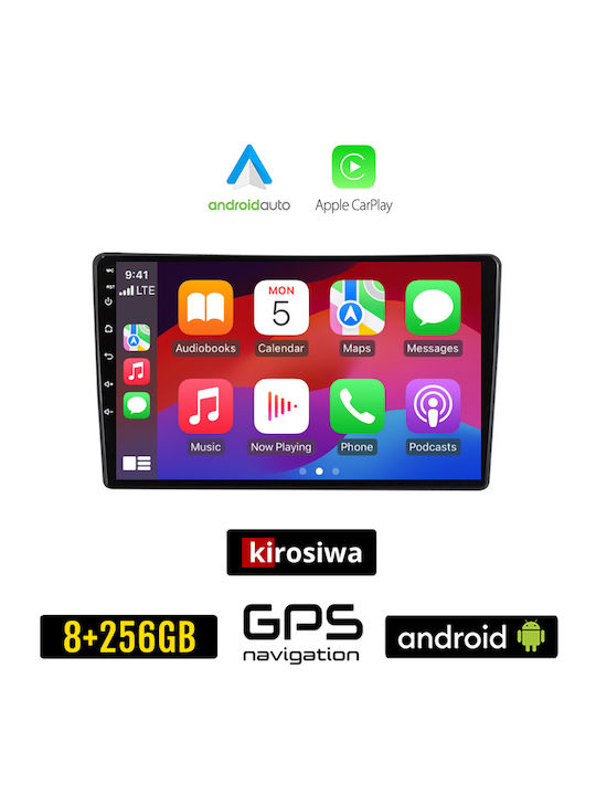 Kirosiwa Ηχοσύστημα Αυτοκινήτου για Citroen C5 2007-2017 (Bluetooth/USB/AUX/WiFi/GPS/Apple-Carplay/Android-Auto) με Οθόνη Αφής 10"