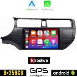 Kirosiwa Car-Audiosystem für Kia Rio 2012-2015 (Bluetooth/USB/AUX/WiFi/GPS/Apple-Carplay/Android-Auto) mit Touchscreen 9"