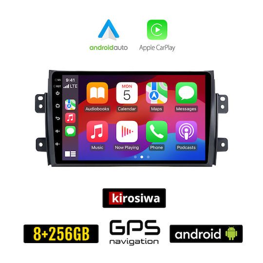 Kirosiwa Ηχοσύστημα Αυτοκινήτου για Fiat Sedici 2005+ (Bluetooth/USB/AUX/WiFi/GPS/Apple-Carplay/Android-Auto) με Οθόνη Αφής 9"