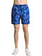 Herren Badebekleidung Bermuda Blue Blumen