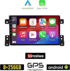 Kirosiwa Ηχοσύστημα Αυτοκινήτου για Suzuki Grand Vitara 2005-2015 (Bluetooth/USB/AUX/WiFi/GPS/Apple-Carplay/Android-Auto) με Οθόνη Αφής 9"