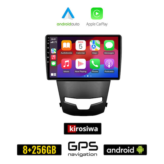Kirosiwa Ηχοσύστημα Αυτοκινήτου για Ssangyong Korando 2014+ (Bluetooth/USB/AUX/WiFi/GPS/Apple-Carplay/Android-Auto) με Οθόνη Αφής 9"