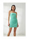 Bella Sommer Mini Damenkleid Aloe