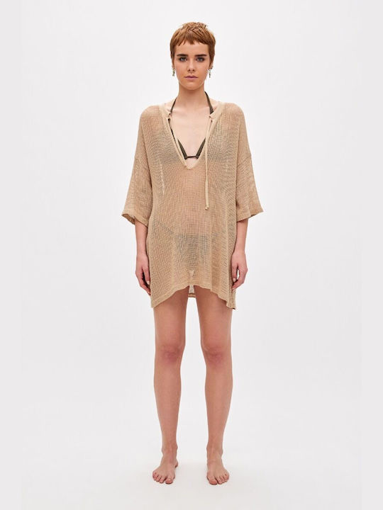 Dirty Laundry Summer Mini Dress Beige