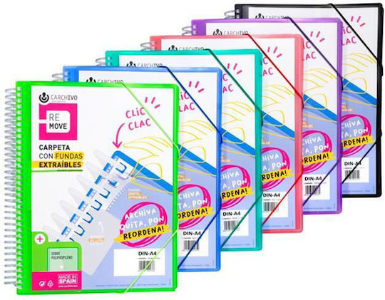Carchivo Dossier Soup Remove 20 Removable Transparencies Blue Carchivo