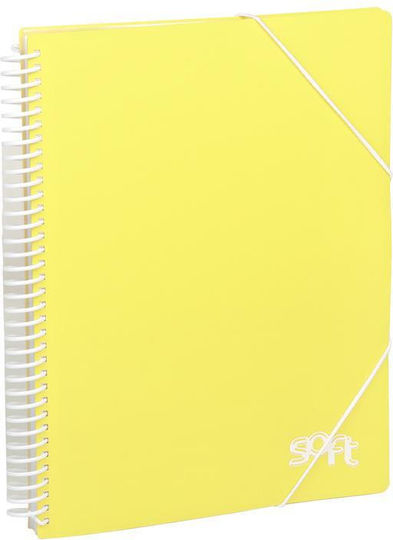 Carchivo Dossier Soupspiral Soft 20 Reprintable Transparencies Yellow Carchivo