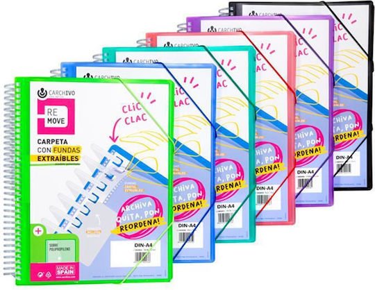 Carchivo Dossier Soup Remove 50 Removable Transparencies Black Carchivo