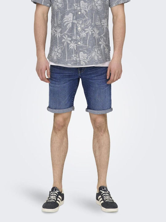 Ανδρική Βερμούδα Τζιν ΜΠΛΕ DENIM