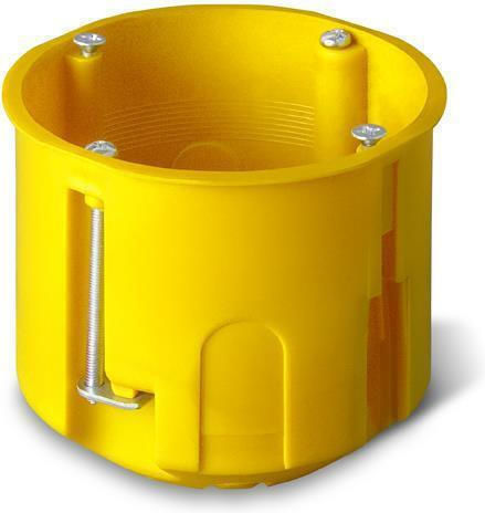 Eurolamp Electrical Box for Drywall IP20 in Yellow Color 40pcs