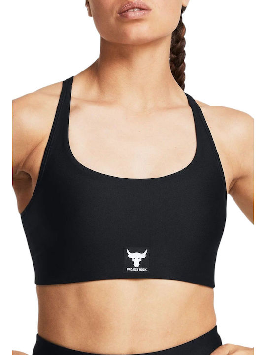 Under Armour Project Rock Women's Sports Bra without Padding Black