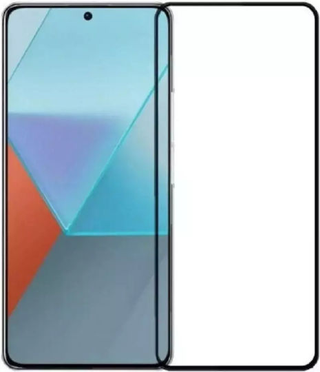 Frame 5D Adeziv complet Full Face Tempered Glass Negru (Redmi 12 4G / Redmi 12 5G)