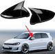Капаци за огледала Carro 236448 за VW Golf VII 7 12-20 Touran 15+ M4 Look, гланцово черни, 2 броя