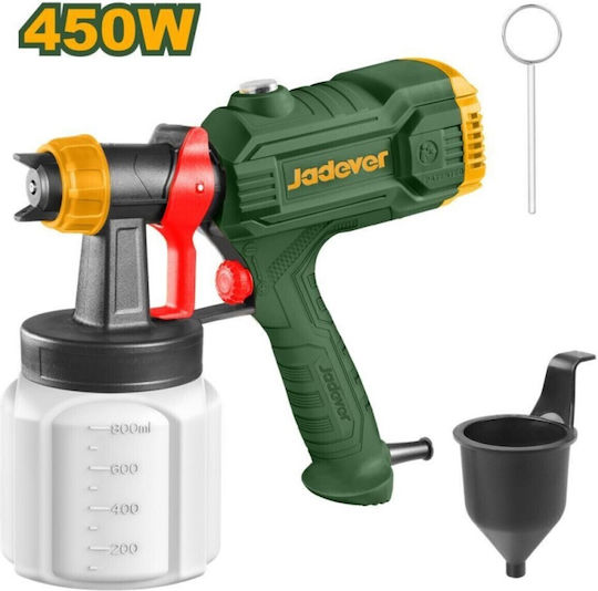 Jadever Electric Paint Spray Gun 450W with 0.8lt Container