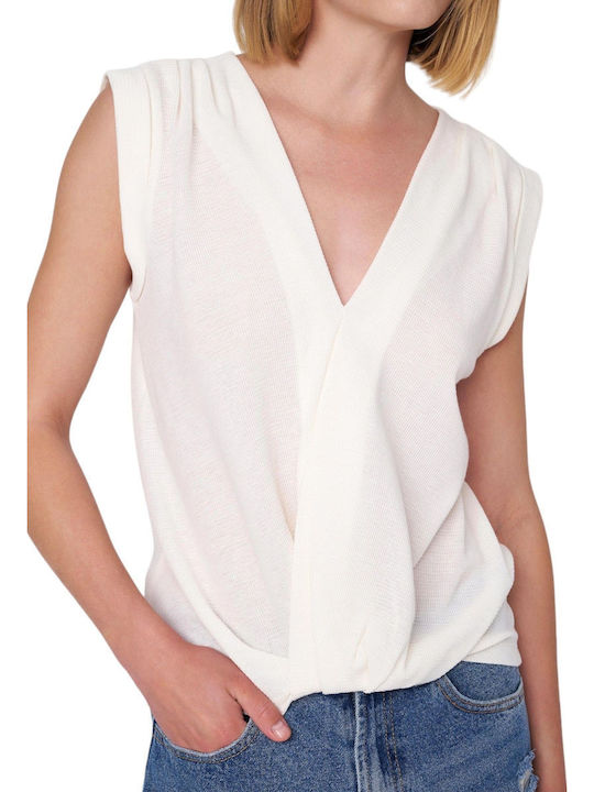 Ale - The Non Usual Casual Women's Blouse Sleeveless White