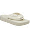 Crocs Classic Women's Platform Flip Flops White