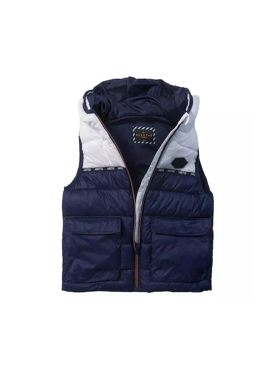 Hashtag Kids Casual Jacket Sleeveless with Hood White