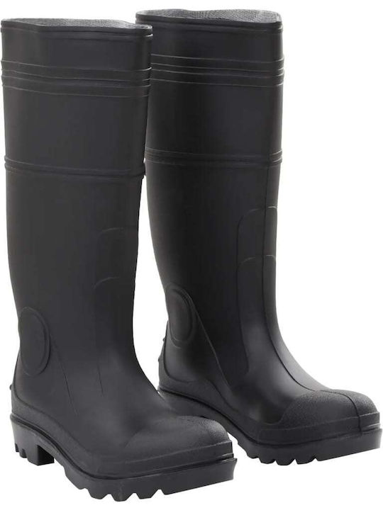 vidaXL Non-Slip Work Wellies Black