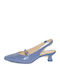 Pantof cu Toc Desiree Sky Blue din Piele Lăcuită Elba16