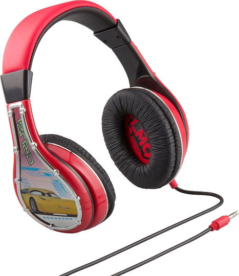 eKids Cars Жични On Ear Слушалки Червени