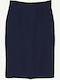 Φούστα Pencil Στενή Γραμμή Navy Blue