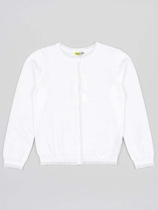 Παιδική Ζακέτα Βαμβακερή White