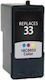LPR 18c0033e, 33 Συμβατό Μελάνι Εκτυπωτή InkJet Lexmark 18C0033E, 33 Πολλαπλό (Color) 1τμχ