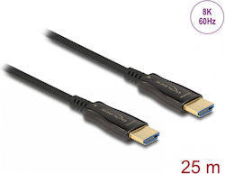DeLock Active Optical HDMI Male - HDMI Male 25m Black
