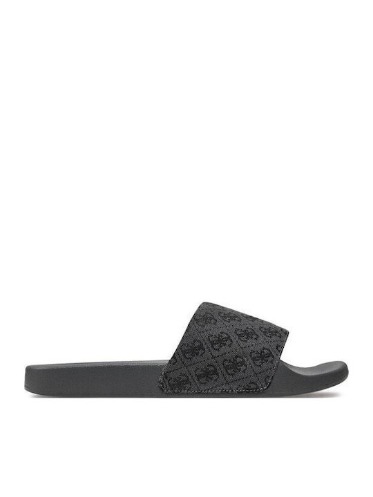 Guess Ανδρικά Slides Μαύρα