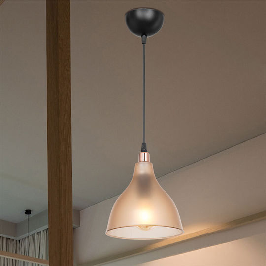 Pakketo Orazio Hängelampe Braun mit Fassung E27 18.5x18.5x22cm.