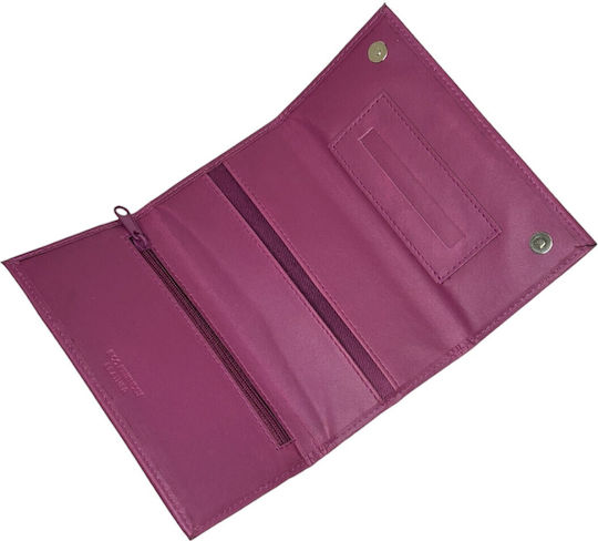 Mario Rossi Tobacco Pouch With Magnetic Clasp 16x8cm Fuxia