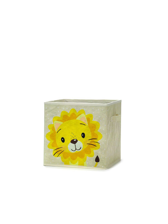General Trade Children's Storage Box made of Fabric Beige 30x30x30cm 1pcs