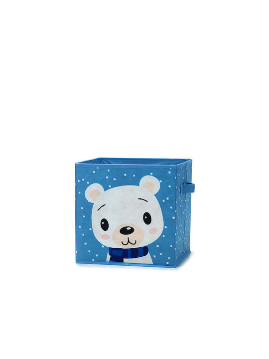 General Trade Children's Storage Box made of Fabric Blue 30x30x30cm 1pcs