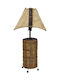 Table Lamp with Beige Shade and Base
