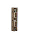 Bookcase Raphael 119-001144 Natural 31.5x31.5x159cm