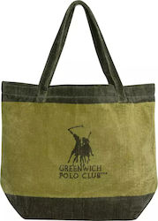 Greenwich Polo Club Fabric Beach Bag Green Greenwich Polo Club Fabric Beach Bag Green