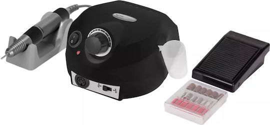 Activeshop Nagelfräser Strom 65W Schwarz mit Pedal mit 35000 Umdrehungen pro Minute