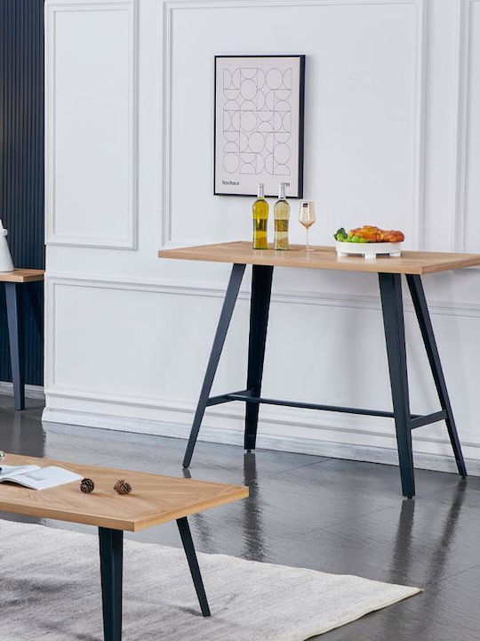1564 Table Bar Wooden Sonoma 140x70x105cm