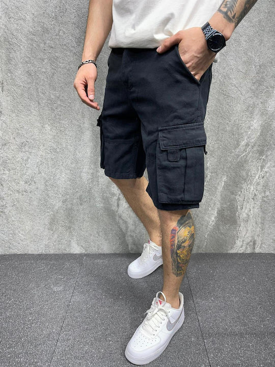 2Y Men's Shorts Cargo BLACK