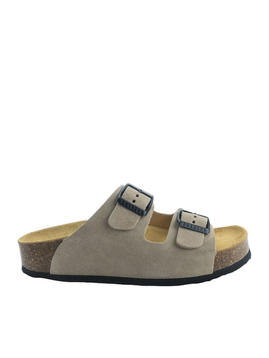 Plakton Women's Flat Sandals Flatforms Gray