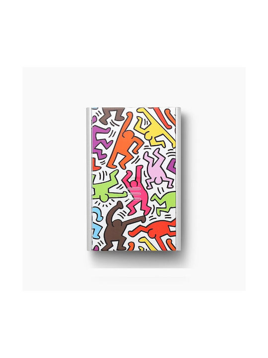 Ogon Designs Keith Haring Color Herren Brieftasche Karten Mehrfarbig