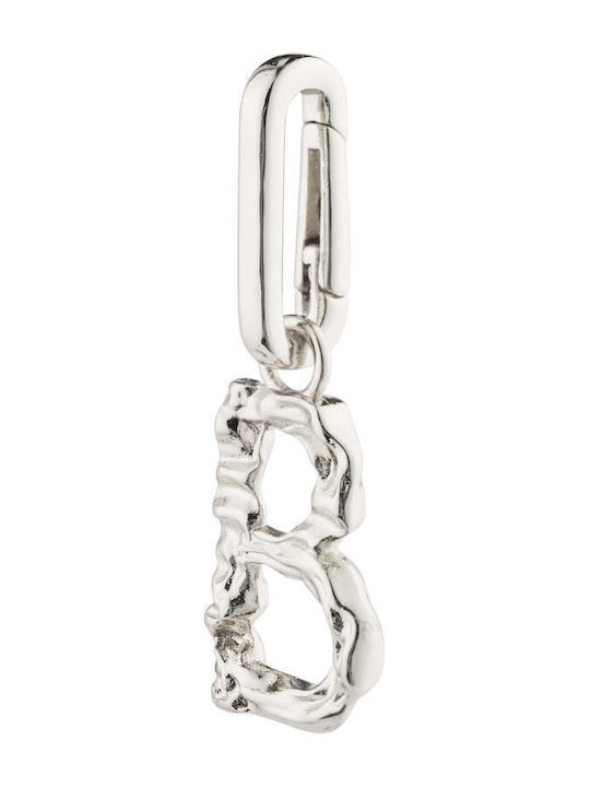 Pilgrim Charm Recycled Pendant B Silver-plated 402416002 Ορείχαλκος