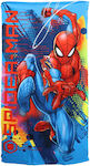 Marvel Prosoape de plajă pentru copii Albastru Spiderman 137x70cm