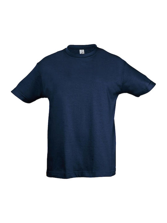 Kinder-T-Shirt blauer Denim Regent